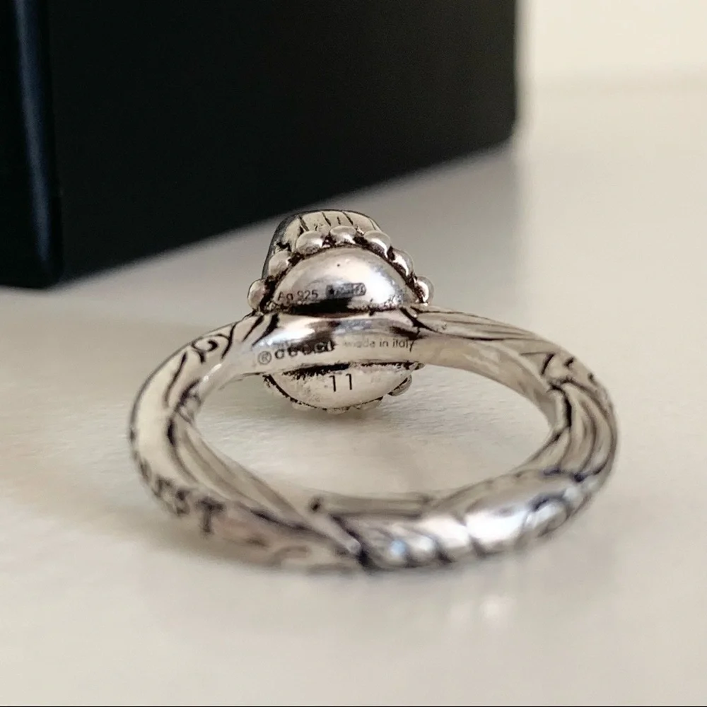 NWOT Gucci sterling silver eagle ring - Picture 11 of 16
